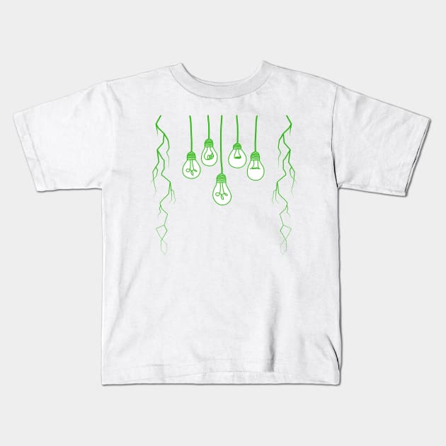 Lightfall - Green Kids T-Shirt by Rissenprints